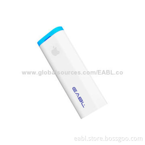 Portable Mini Power Bank/Station with Compact Lighter Enclosure, 2,200mAh, for iPhone/Samsung/HTC